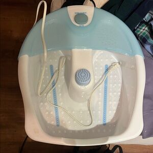 Blue and White Foot Spa